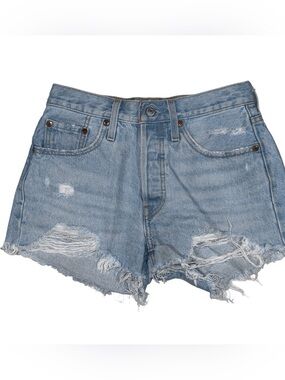 Levi's 501 Original High-Rise Distressed Denim Cutoff Shorts